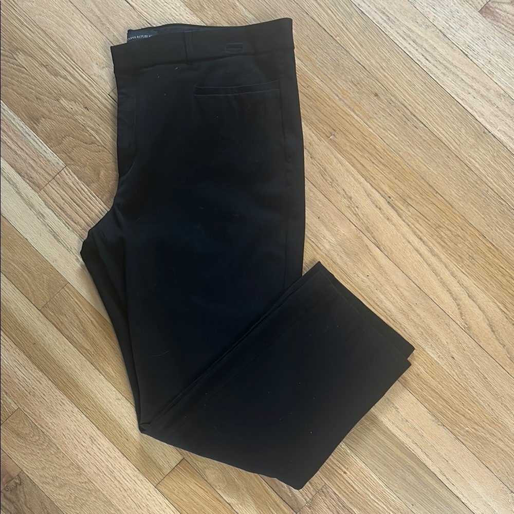 Banana Republic Black Dress Pants with Smooth Matte Finish
